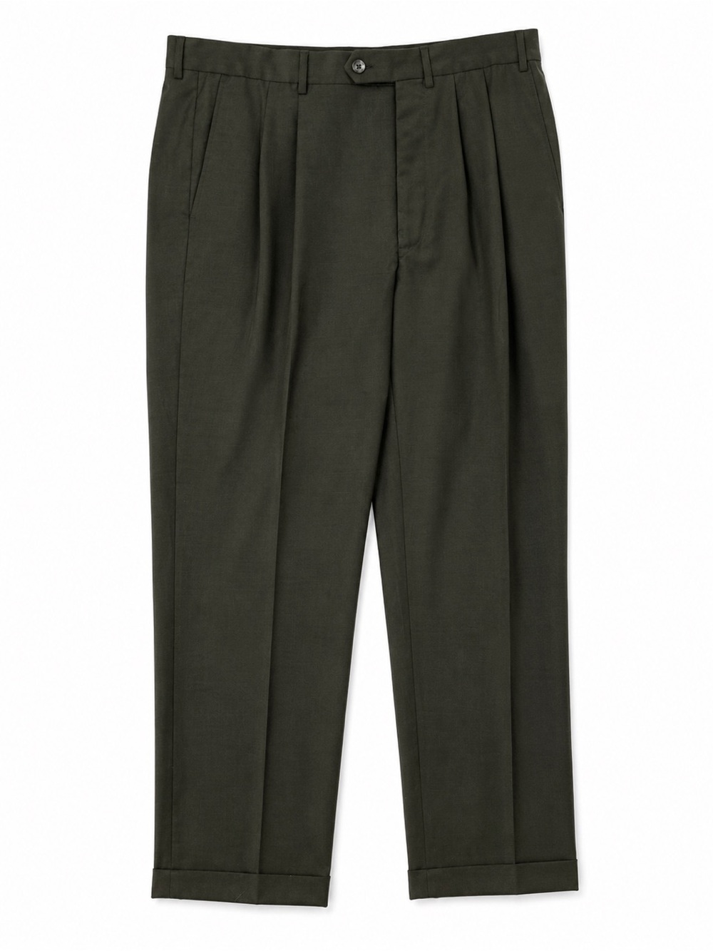 Geoffrey Beene Men’s Olive Washable Wool Dress Pants 40x30 NWT